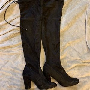 Black Knee High Boots